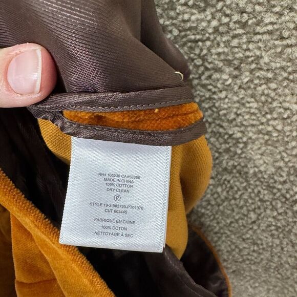 Equipment Burcet Pants Womens Size‎ 6 Sugar Almond Velvet Skinny Ankle Trouser - Picture 11 of 12